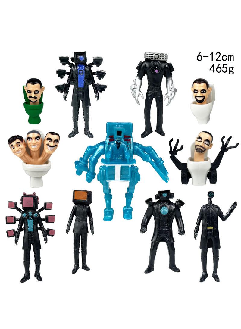 general 11 Pcs Skibidi Toilet Man Toy Set Ideas Toys Battle Horror Game Model Ideas Toys Gifts for Adult & Kids