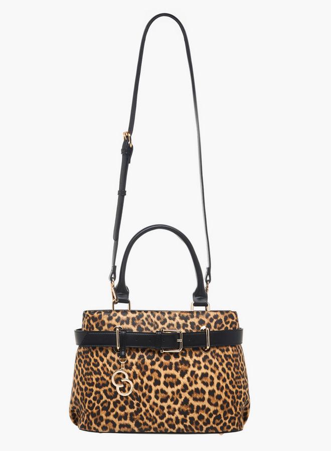 سيليست حقيبة يد بطبعة حيوانات بمقبض مزدوج - Image 2