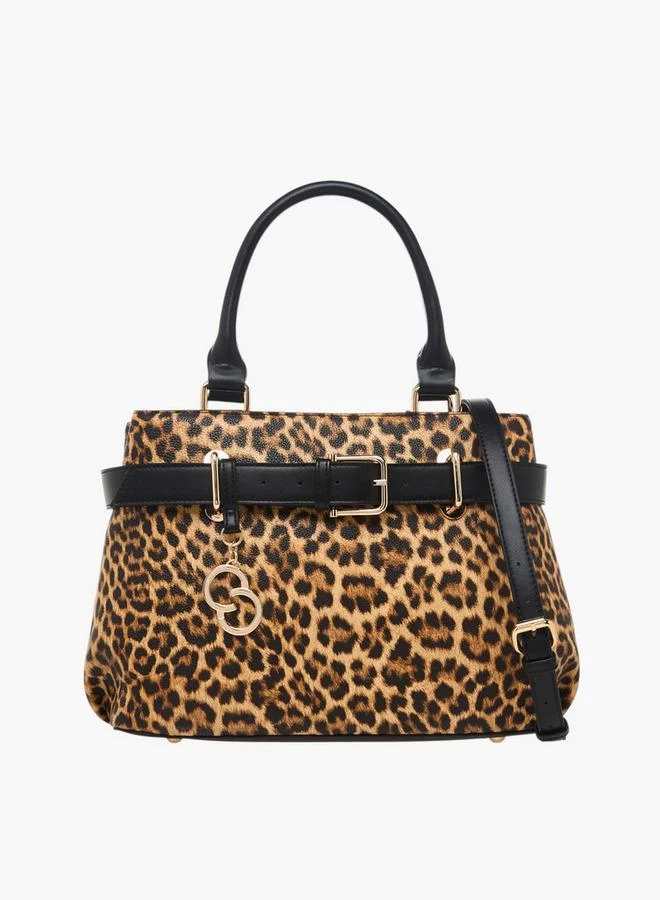 سيليست حقيبة يد بطبعة حيوانات بمقبض مزدوج