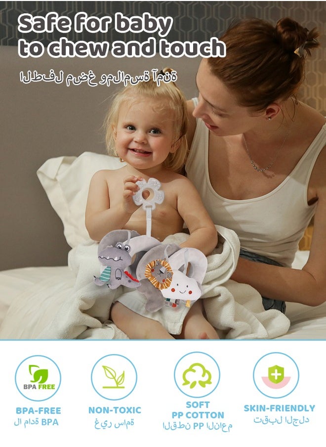 Generic Baby Stroller Toy, Spiral Hanging Toys for Infant, Car Seat Toys for Babies 0-6 Month,Crocodile  - Image 4