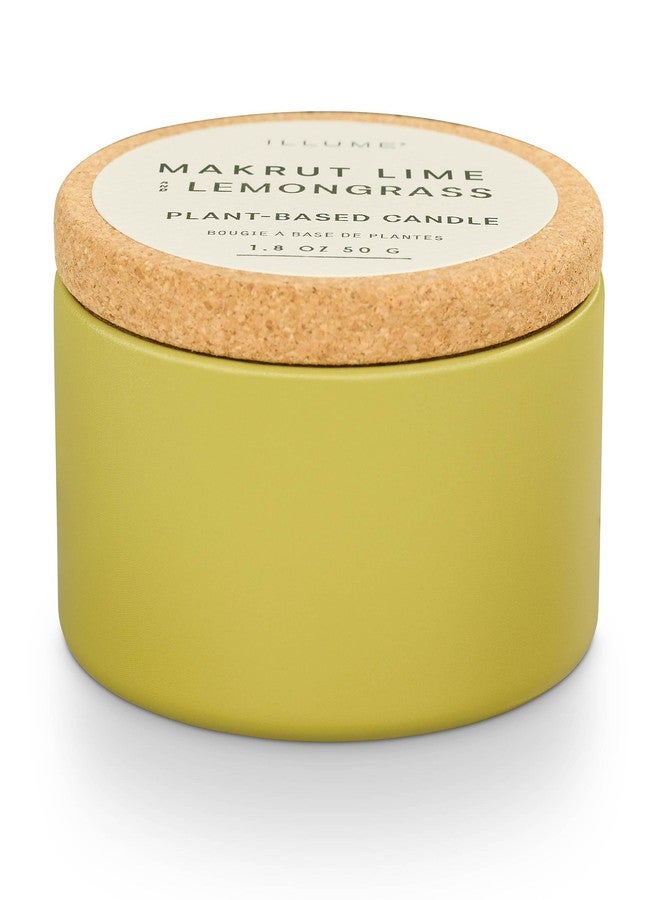 ILLUME Verde Collection Tin Candle with Cork Lid Kaffir Lime Lemongrass - Image 1