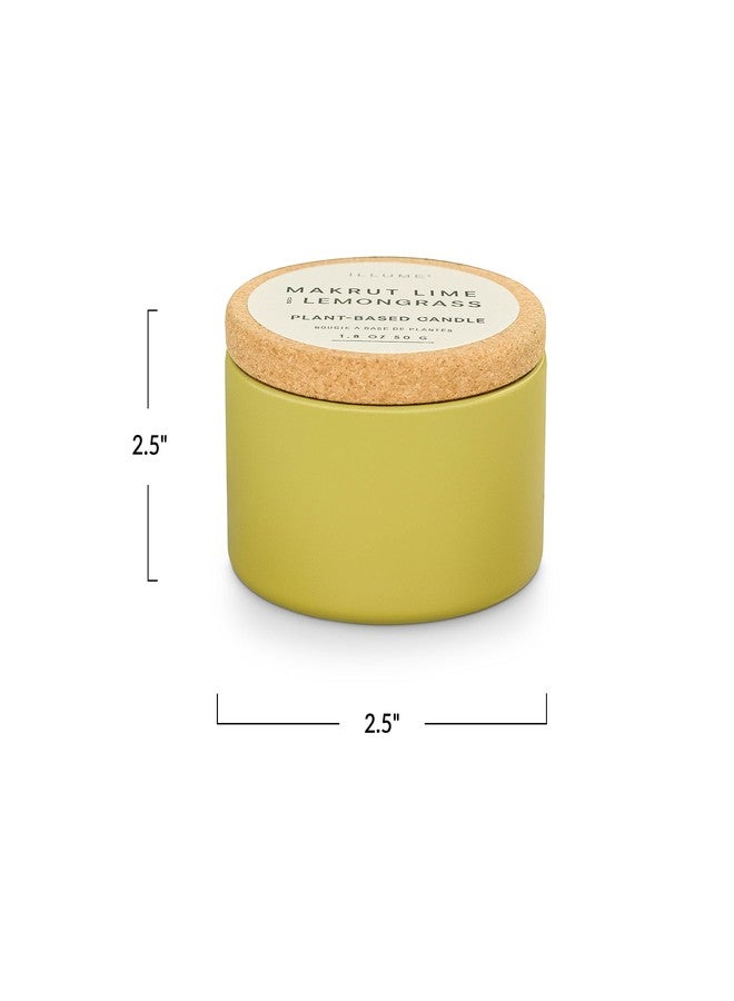 ILLUME Verde Collection Tin Candle with Cork Lid Kaffir Lime Lemongrass - Image 4