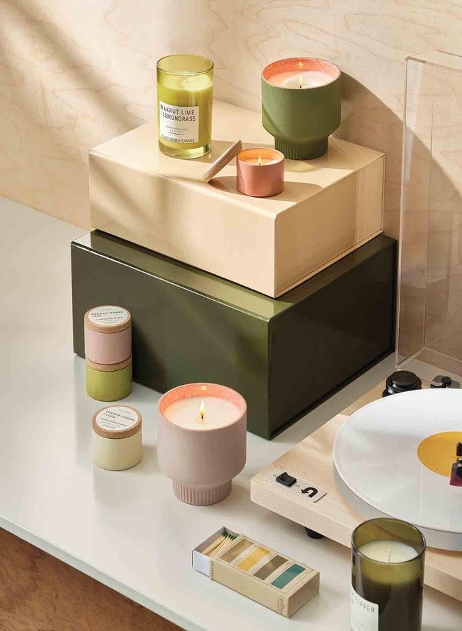 ILLUME Verde Collection Tin Candle with Cork Lid Kaffir Lime Lemongrass - Image 2
