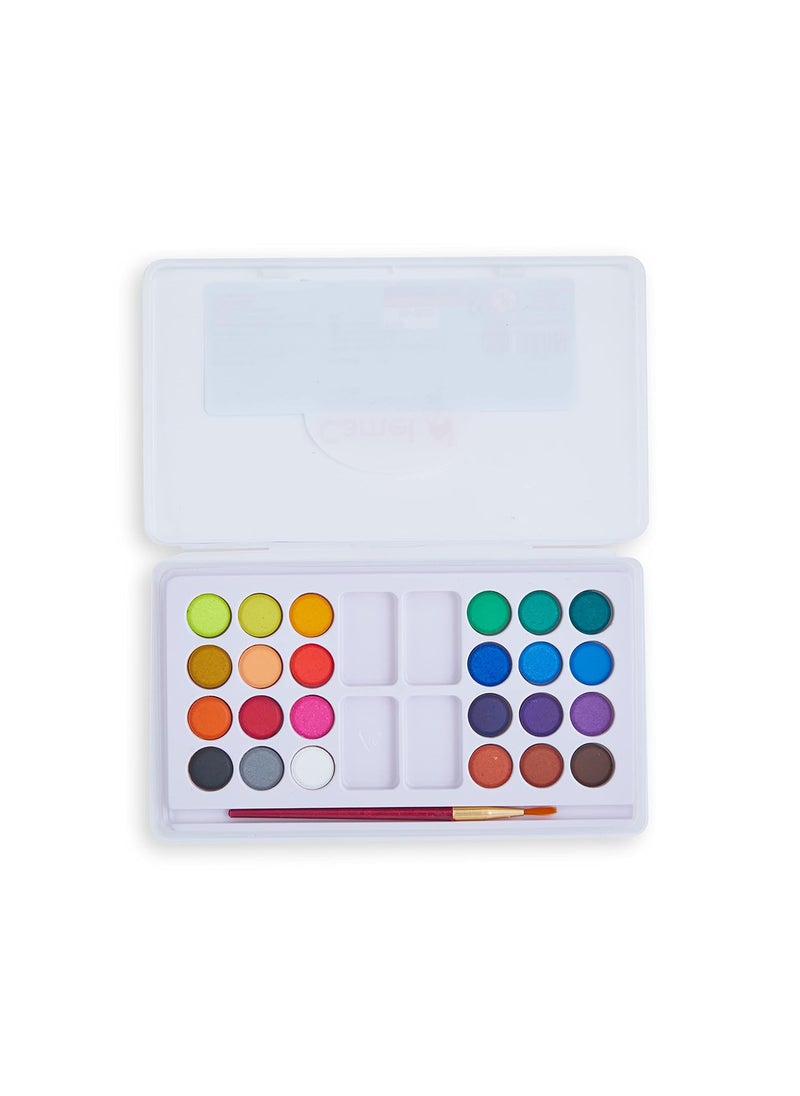 camel Camel Student Water Color Cakes - 24 Shades, Multicolor  - Image 2