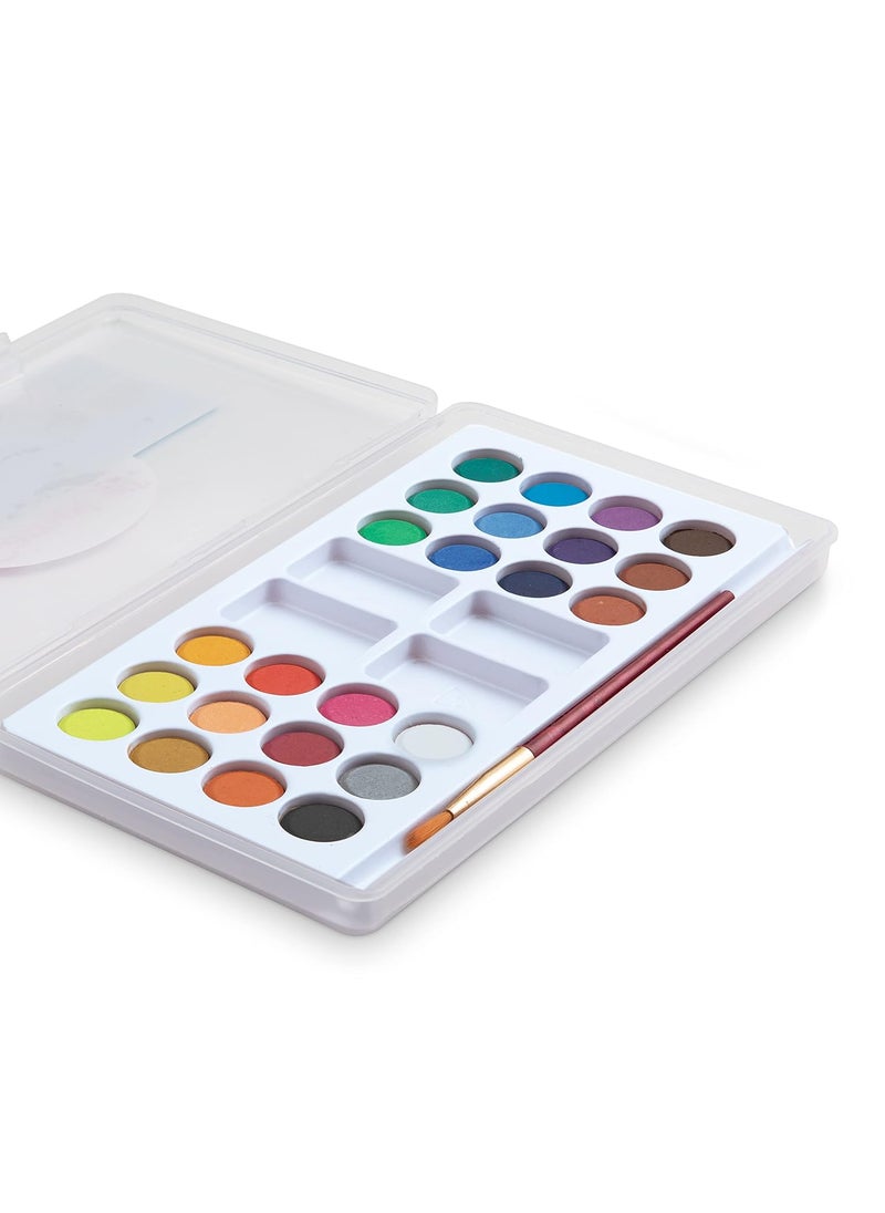 camel Camel Student Water Color Cakes - 24 Shades, Multicolor  - Image 3