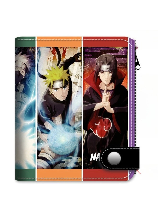 KUYING New Naruto Printed Waterproof Wallet 