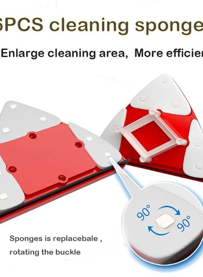 Fcare Outside Magnetic Window Cleaner, Double-Sided Window Brush Glass Wiper Cleaning Tools, Adjustable for high Rise Window Cleaning Windows Thickness 0.3"-1.2" (red) - Image 4