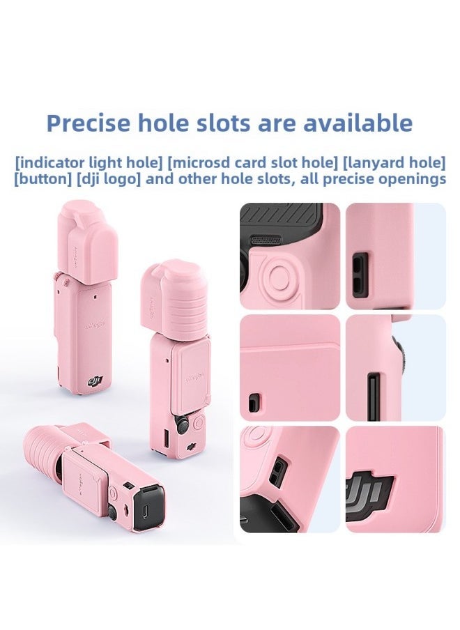 AMagisn Amai DJI Osmo Pocket3 Silicone Lens Cover DJI PTZ Protective Accessories-Color:All-round - Image 5