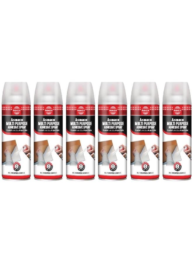 Asmaco Multi Purpose Adhesive Spray - 500 Ml - Set of 06