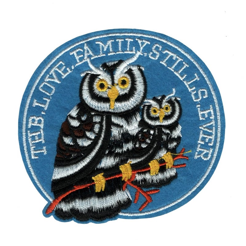 Owls Birds Applique Embroidered Sewon Patch Size 93cm x 9cm for Jackets Bags Caps TShirts Jeans Outdoor Clothing Imported from Malaysia 1 Piece Code MBX5  - Image 1