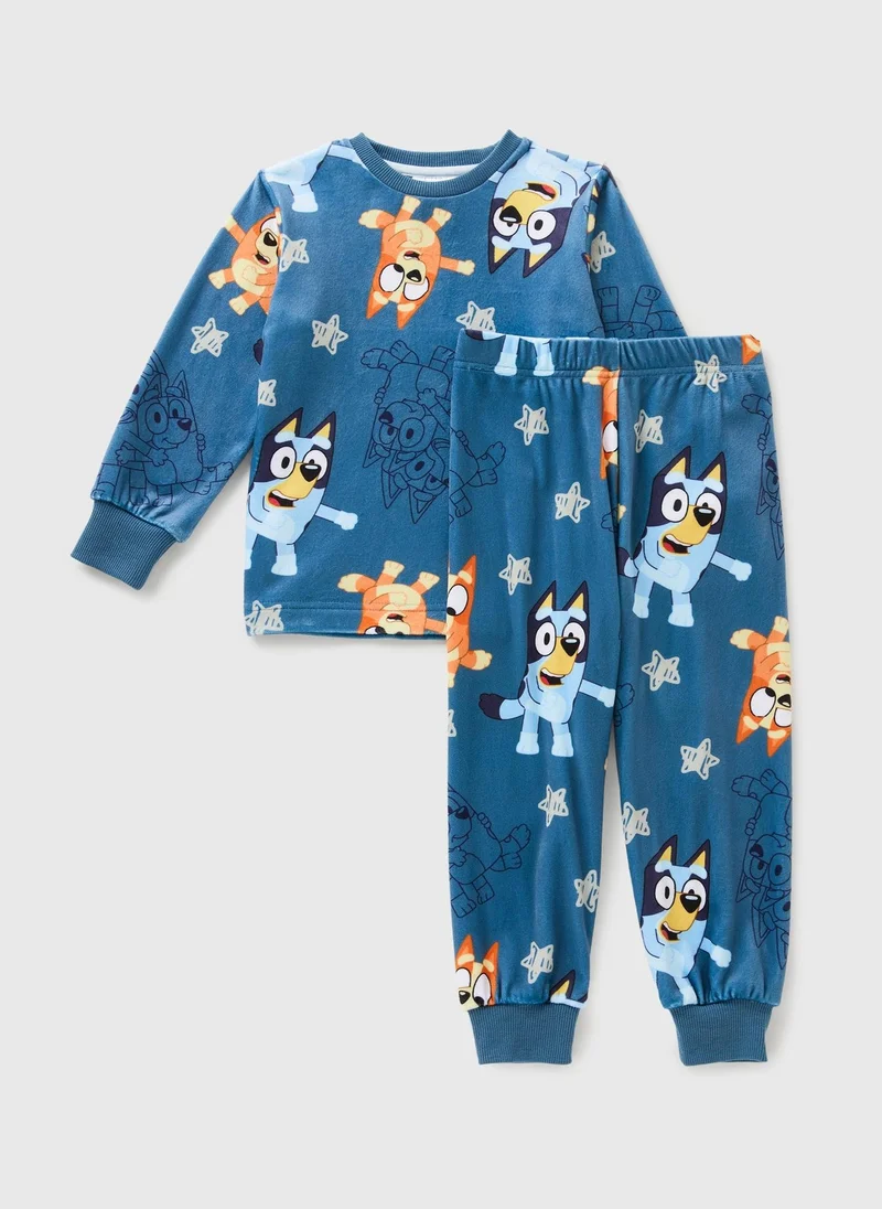 Matalan Bluey Boys Blue Pyjama Set