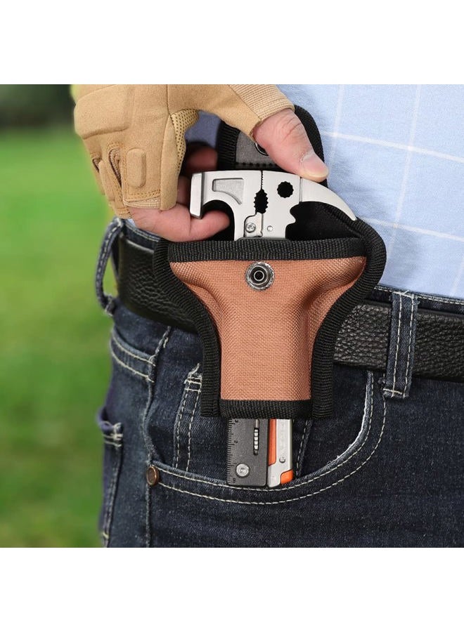 ROXON 17 in One Tools Hammer Multitool with flint stone, replaceable cutter, Best Camping Accessories with plier, knife, bottle opener, saw, ruler for men - Image 3