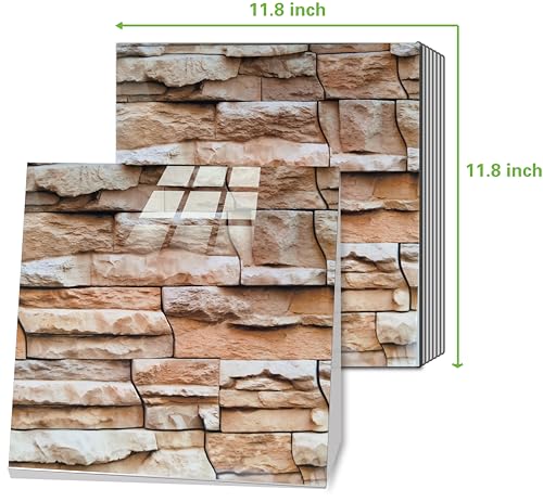 SHOWCOLOUR 10Sheets Peel and Stick Backsplash Marble Look 12X12 Self Adhesive Wall Tile Back Splashes for Kitchen Colorful Tiles Brown - Image 3