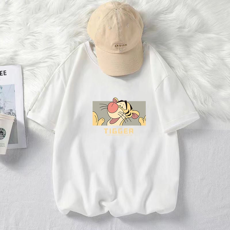 New Round Neck Cool Sense Half-Sleeved Men'S And Women'S Loose Clothing Half-Sleeved New Expression Short-Sleeved T-Shirt Men'S Summer 2024 - Image 1