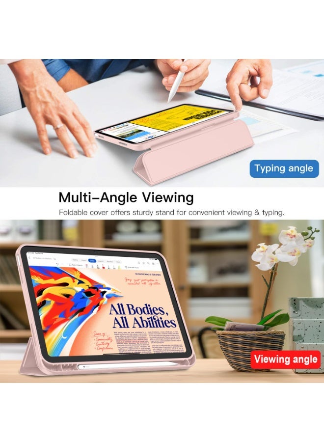 Case for HUAWEI MatePad 11.5 inch/Air 11.5 inch/11.5S 11.5inch, Auto Wake/Sleep, Comfortable Skin Touch, Slim Trifold Stand Protective Cover with Soft TPU Back, Pink - Image 4