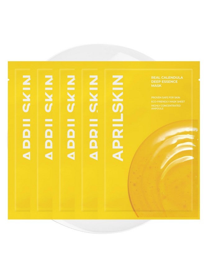 APRILSKIN Calendula Deep Essence Sheet Mask (5Ea) - Image 1