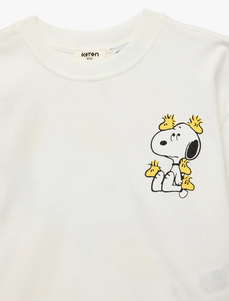 Koton  Snoopy Printed Crew Neck Cotton T-Shirt for Women | Best Price UAE