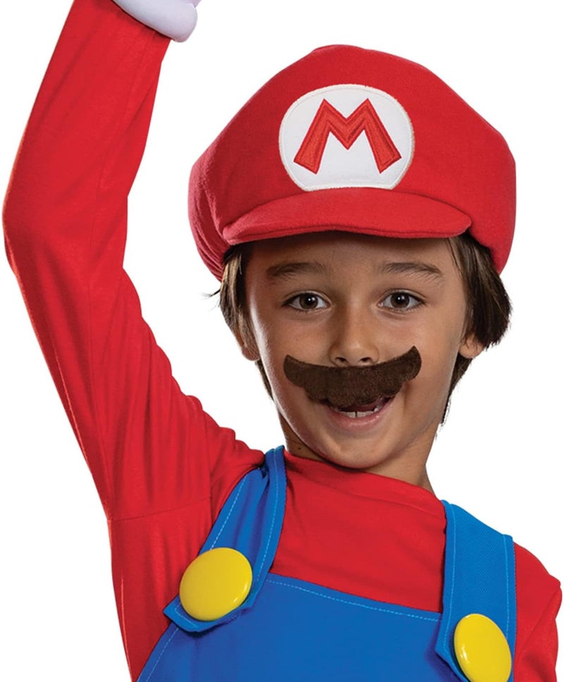 Disguise زي تنكر ماريو للأطفال - زي رسمي من سوبر ماريو بروس وإكسسوارات، مقاس متوسط (7-8) - Image 3