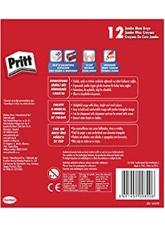 Pritt 12-Pack Jumbo Triangle Erasable Pastel Crayons with Eraser and Sharpener Gift Box  - Image 2