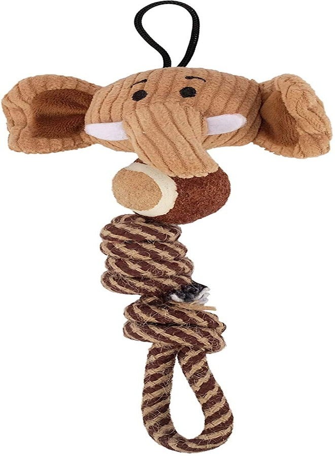 ZEUS Mojo Naturals Tennis Rope Tug, Dog Toys for Small Dogs & Puppies, Receive Either an Elephant or Giraffe - Image 1