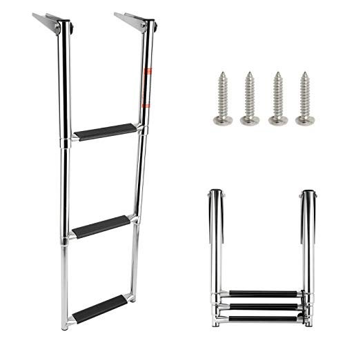 Amarine Made Amarine-made 3 Step Stainless Steel Telescoping Boat Ladder Swim Step - Image 1