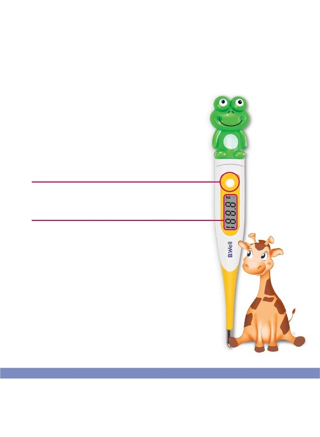 B.Well (PACK OF 2 )Pro-06 Standard Digital Thermometer Flexible-Tip Waterproof Celsius & Fahrenheit (Frog) - Image 2