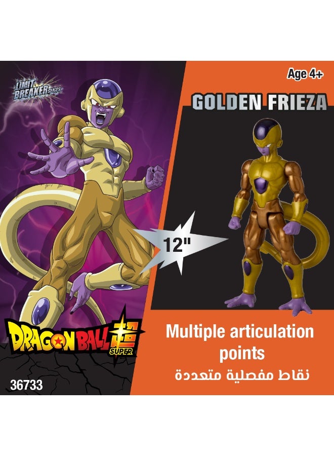 Bandai دراغون بول ليمت بريكر سلسلة فريزا الذهبية 12 بوصة | تمثال عمل قابل للتحصيل | تمثال عرض | أيدٍ قابلة للتبديل | هدية مثالية لجمع الهدايا، عشاق المانغا والأنمي! - Image 4