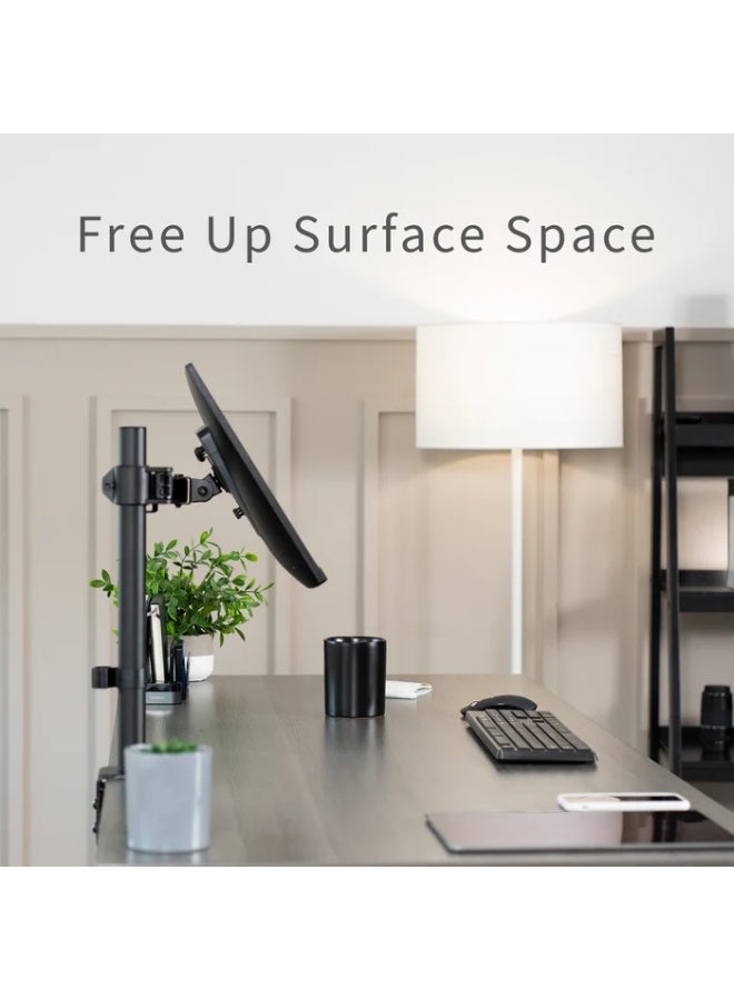 Adjustable Single Monitor Arm Mount, Desk Mounted Stand for Up to 38" Screen - Image 5