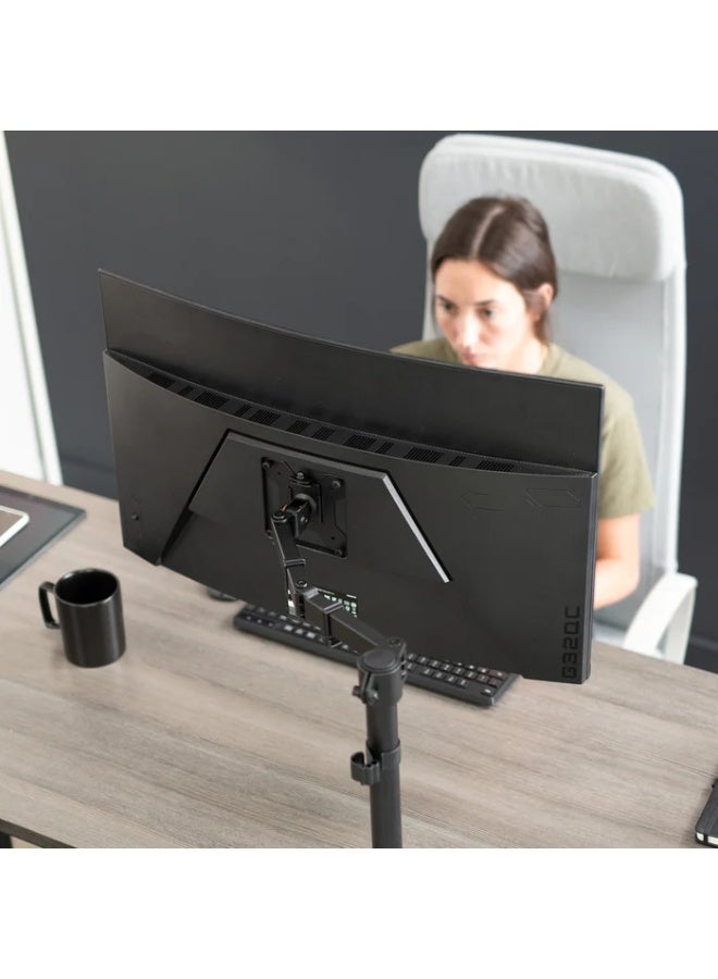 Adjustable Single Monitor Arm Mount, Desk Mounted Stand for Up to 38" Screen - Image 4