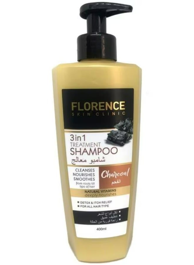 3 In 1 Treatment Shampoo Charcoal 1000 ML
