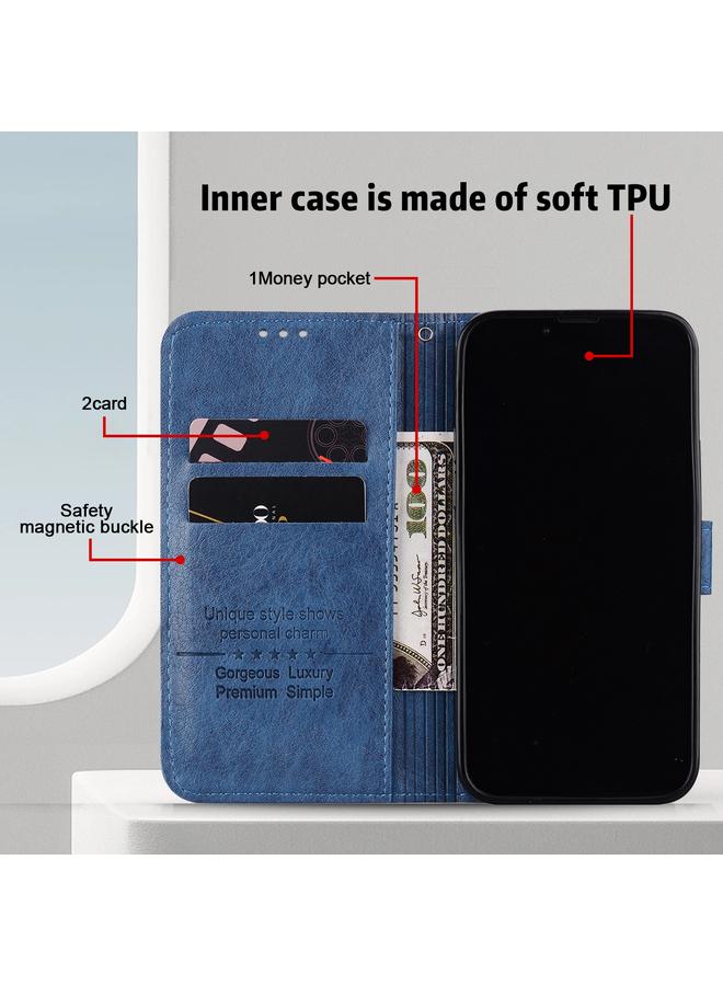 Zaboon Case For Huawei P30 Lite / Nova 4E Skin Feeling Oil Leather Texture PU + TPU Phone Case - Image 3