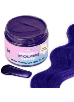 INH Semi Permanent Hair Color | Color Depositing Conditioner | Amethyst Dark Purple Hair Dye | No Bleach No Peroxide Temporary Tint For Women, Men | Vegan, Ammonia Free, Sulfate Free, Ready To Use 6Oz  - Image 1