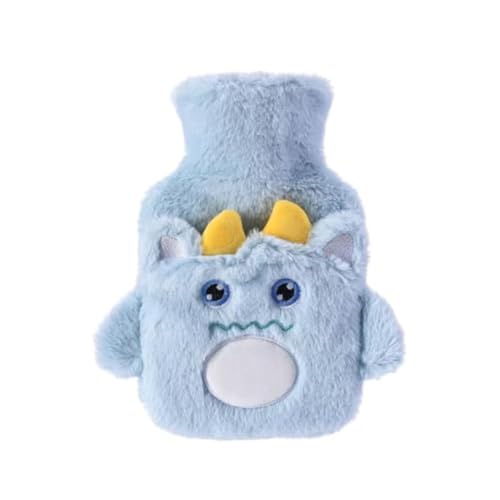 COSKIRA 1000ML Cartoon Hot Cold Pack for Pain Hot Water Bottle with Cover, Large Hot Water Bag and Soft Cover, Ideal for Pain Relief, Bag for Pain Relief, Neck and Shoulders, Feet Warmer, Menstrual -1 - Image 1