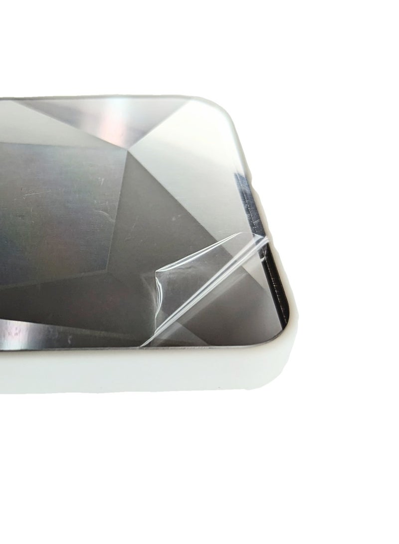 HEXABEX جراب iPhone 12 Pro، جراب واقٍ من الألماس اللامع المرصع بالمرايا لهاتف iPhone 12 Pro باللون الفضي - Image 2