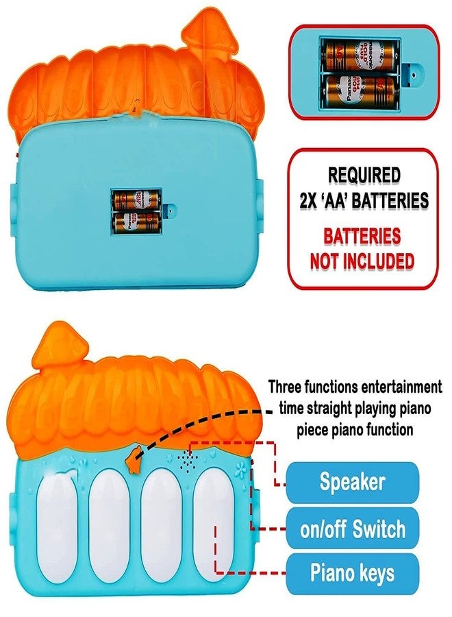 BLUEBELL Play Baby’s Piano Gym Kick and Play Multi-Function ABS HigHh Grade Plastic Piano Baby Gym and Fitness Rack with Hanging Rattles, Music & Light (UP to 2 Year) - Image 3
