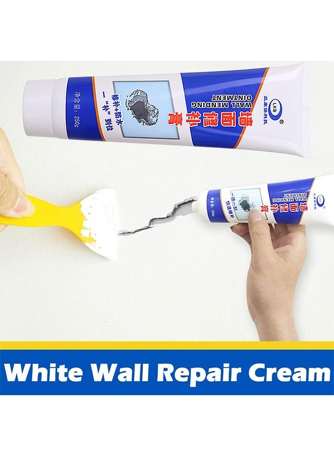 LKB Wall Mending Ointment Cream With Scraper Wall Spackle Repair Paste Wall Mending Agent Fill The Holes For Home Wall Plaster Dent Easy Solution, For Wall, Wood And Plaster 250G - Image 2