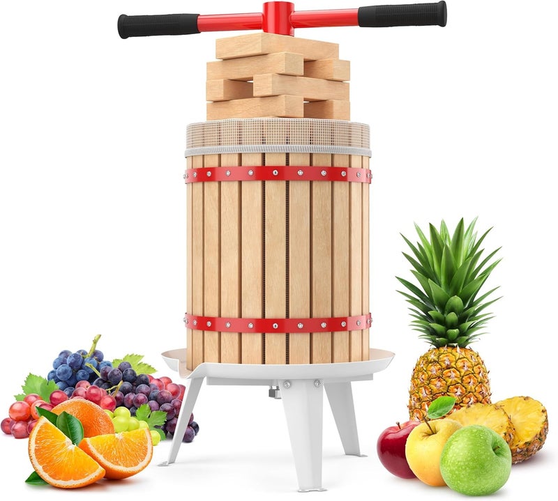 Houseables Houseables Fruit Press Cider Press Wine Press 16 Gallon Apple Press Apple Cider Press Grape Crusher Apple Press For Cider Apple Juicer Fruit Wine Press Grape Press For Wine Making  - Image 1