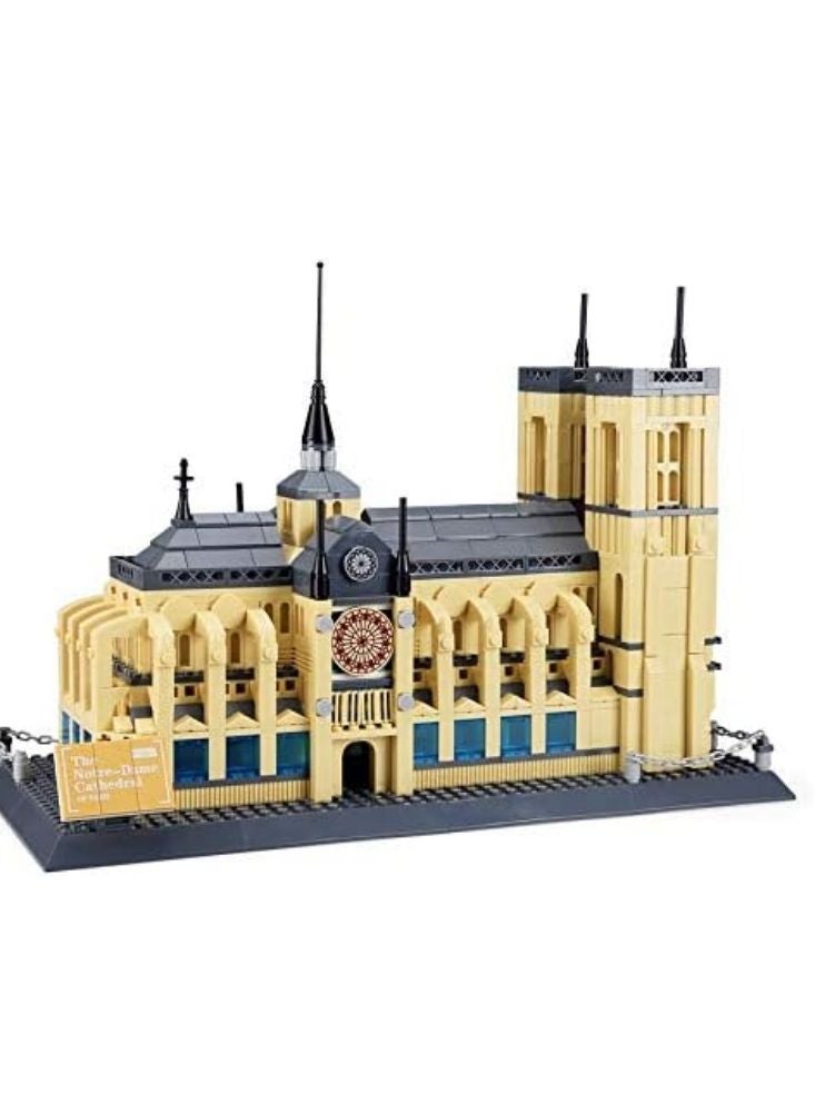 بريميم مكعبات بناء كاتدرائية نوتردام – مجموعة بناء معمارية دقيقة (١٣٨٢ قطعة) - Image 3
