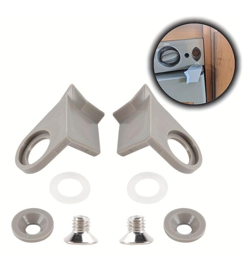 2 Sets Door Lock Catches for Caravan Refrigerators Compatible With Electrolux Models Without Battery - Image 1