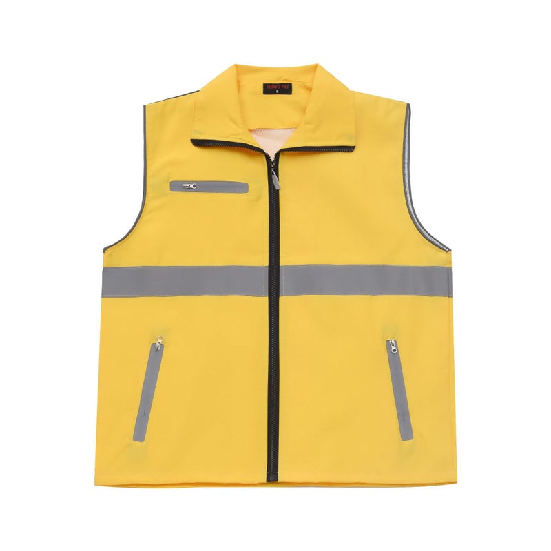 Volunteer Vest Printing Logo Work Clothes Party Member Red Vest Volunteer Advertising Printing Reflective Single Waist Double Waist Order - Image 1