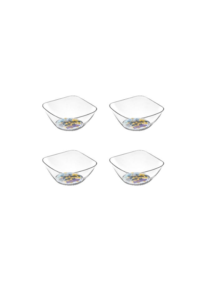 جريت بلاستيك طقم زبدية بلاستيك 4ق إسباني 12X12X5 سم - Image 1
