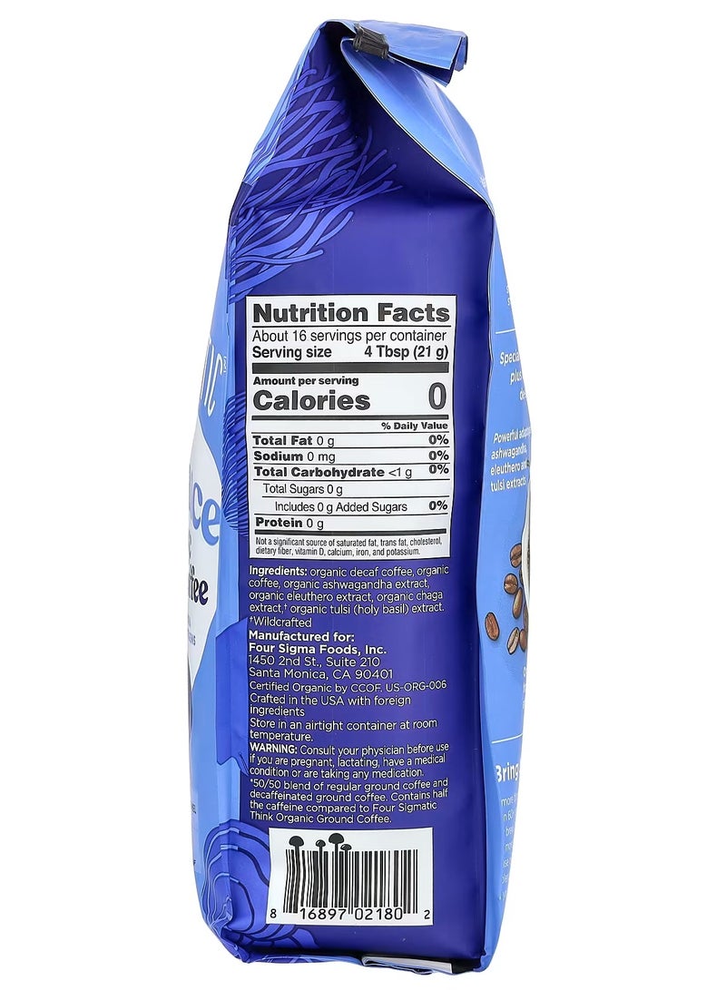 Four Sigmatic Balance Organic Half Caf Coffee, Medium Roast, 12 oz - Image 2