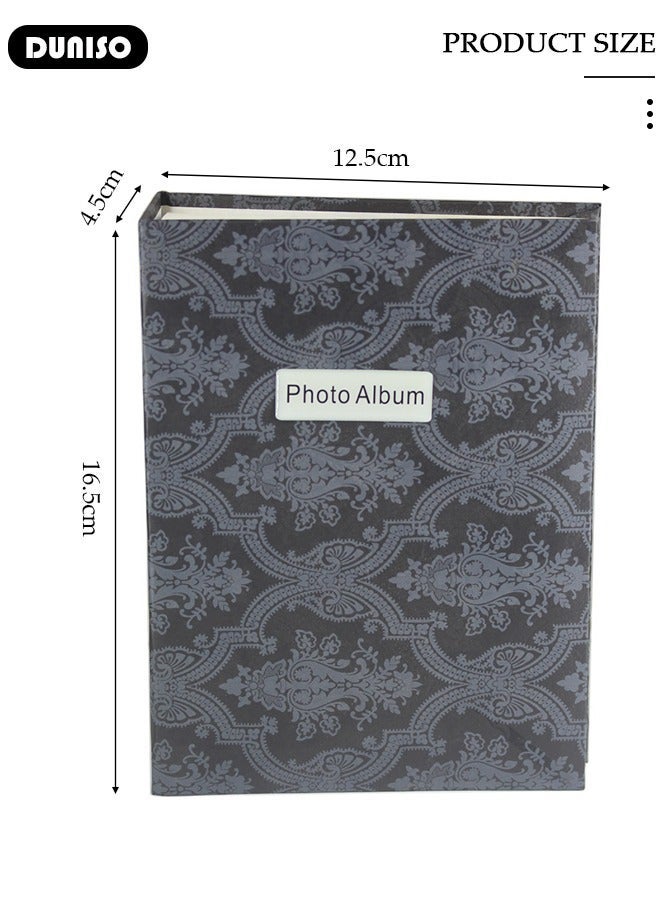 DUNISO 100 Pockets Foil Stamping Photo Album for 6 Inches Photos Portable Photo Album for Family Wedding Boys Girls - Image 4