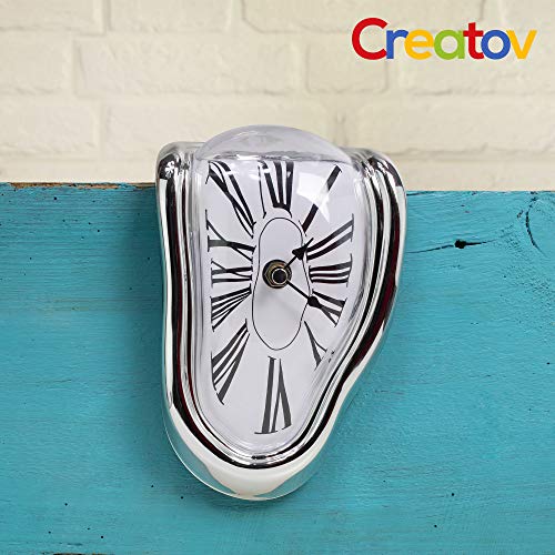 Creatov Decorative Dali Watch Melting Clock - Surrealistic Table Shelf Desk Fashion Melted Clock Salvador Dali Inspired Funny Home Decor Office Best Birthday Gift Idea - Image 3