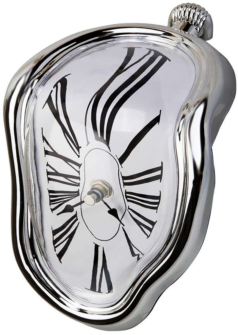 Creatov Decorative Dali Watch Melting Clock - Surrealistic Table Shelf Desk Fashion Melted Clock Salvador Dali Inspired Funny Home Decor Office Best Birthday Gift Idea - Image 1