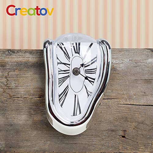 Creatov Decorative Dali Watch Melting Clock - Surrealistic Table Shelf Desk Fashion Melted Clock Salvador Dali Inspired Funny Home Decor Office Best Birthday Gift Idea - Image 5