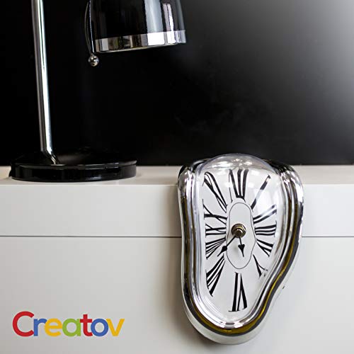 Creatov Decorative Dali Watch Melting Clock - Surrealistic Table Shelf Desk Fashion Melted Clock Salvador Dali Inspired Funny Home Decor Office Best Birthday Gift Idea - Image 4