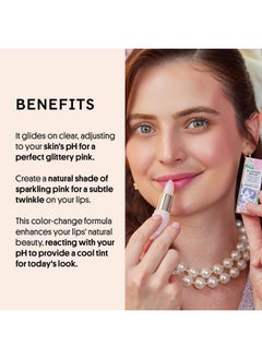 Winky Lux Glimmer Balm, Ph Lip Balm, Color Changing Lipstick And Tinted Lip Balm, Vegan & Cruelty Free Lip Balm, Hydrate & Plump, Pink Shimmer Lipstick, Unicorn  - Image 1
