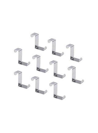 promass 10 Pcs Over The Door Hooks Z-Shaped Hanging Hooks Dual Head Fits 3/4" and 1-3/4" Door Widths, Stainless Steel Reversible Single Hanger Hook for Door, Kitchen, Cabinet, Cupboard, Drawer - pzsku/Z9B246F469CE0BBC5E97CZ/45/1743196528/e66df55a-13e8-4b99-9b4d-7287bdb30441