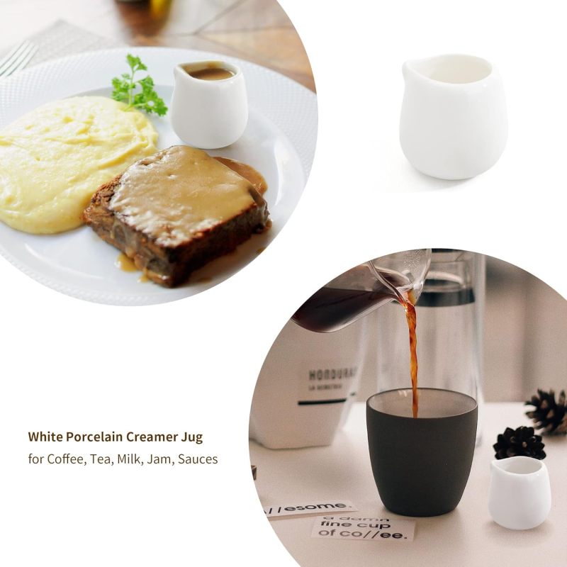 Mini Cream Jars 2 Oz White Ceramic - Airtight Lids Small Cream Jars for Kitchen Pantry Food Storage - Image 4